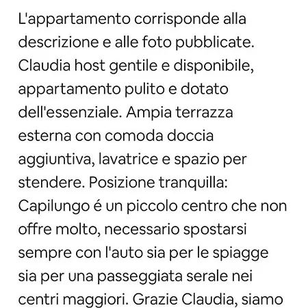 Lägenhet Casa Rizzo Capilungo